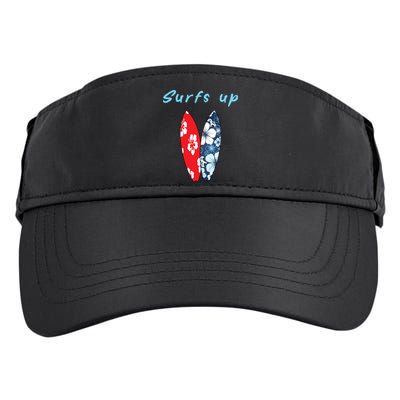 Surfs Up Hawaiian Style Adult Drive Performance Visor