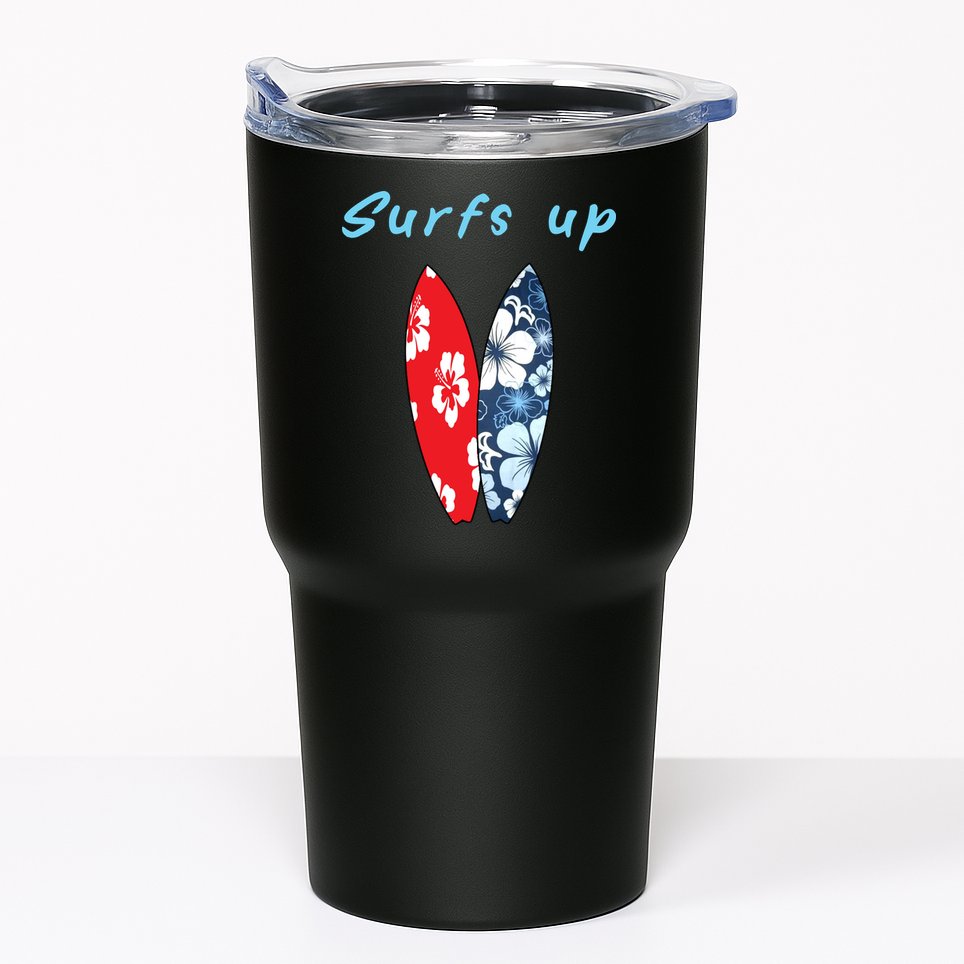 Surfs Up Hawaiian Style Tumbler
