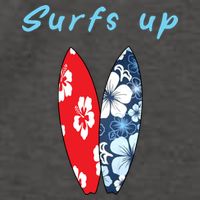 Surfs Up Hawaiian Style Vector Backpack