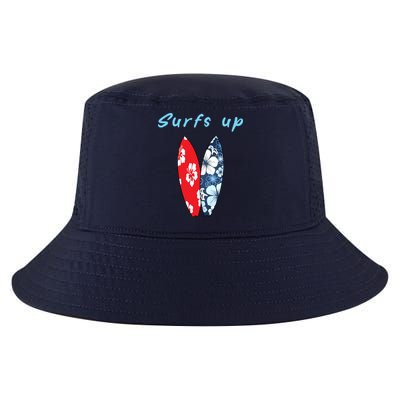 Surfs Up Hawaiian Style Cool Comfort Performance Bucket Hat
