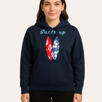 Surfs Up Hawaiian Style Hoodie