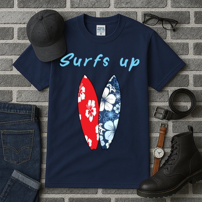 Surfs Up Hawaiian Style Tall T-Shirt