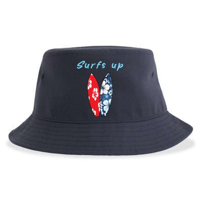 Surfs Up Hawaiian Style Sustainable Bucket Hat