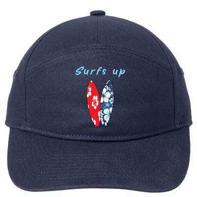 Surfs Up Hawaiian Style 7-Panel Snapback Hat