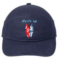 Surfs Up Hawaiian Style 7-Panel Snapback Hat