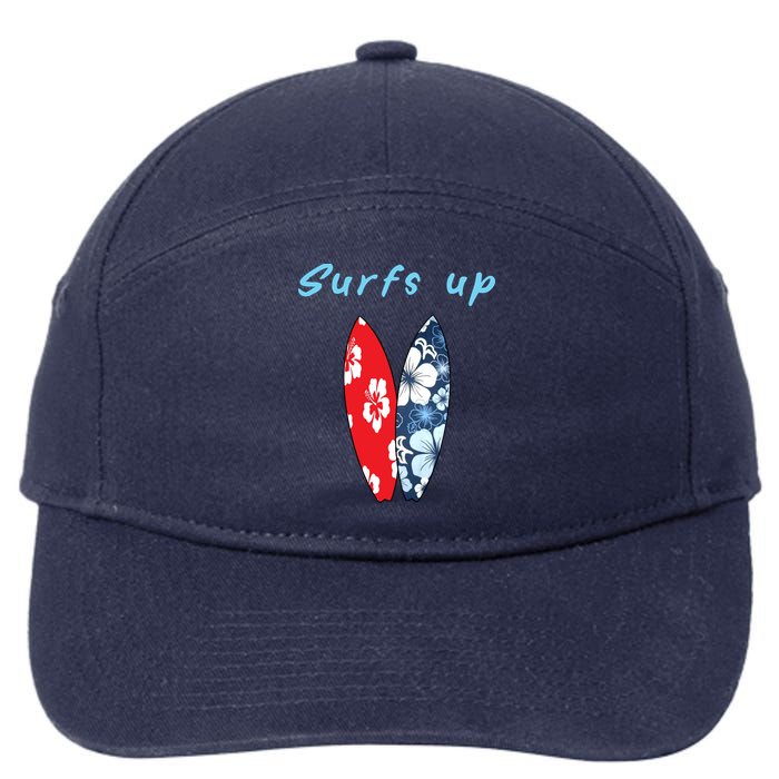 Surfs Up Hawaiian Style 7-Panel Snapback Hat