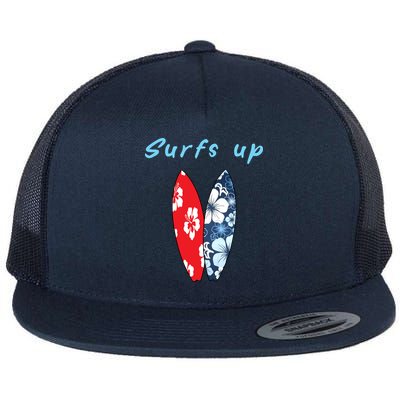 Surfs Up Hawaiian Style Flatbill Hat