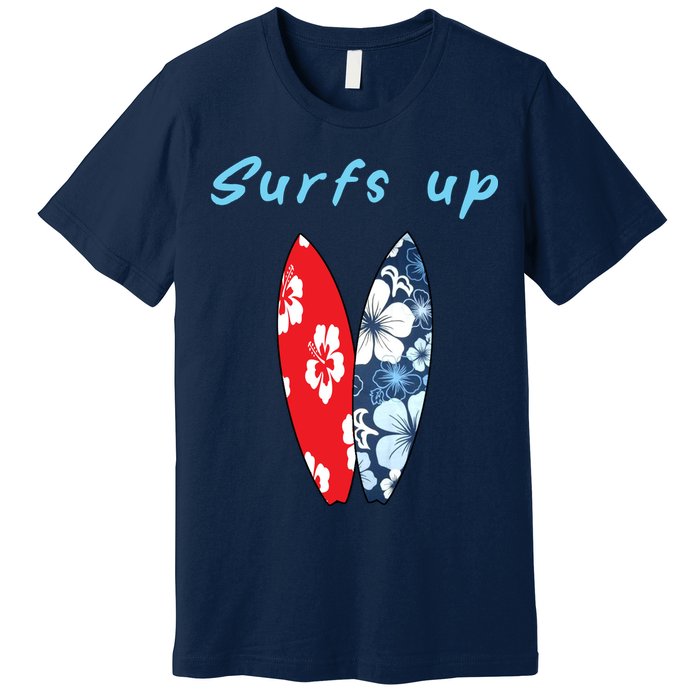 Surfs Up Hawaiian Style Premium T-Shirt