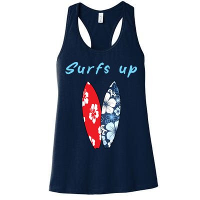 Surfs Up Hawaiian Style Womens Tank Top