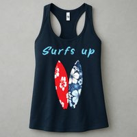 Surfs Up Hawaiian Style Womens Tank Top