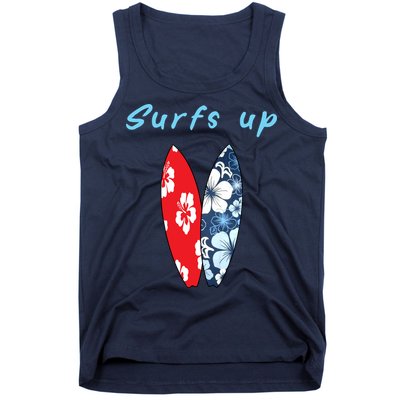 Surfs Up Hawaiian Style Tank Top