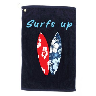 Surfs Up Hawaiian Style Golf Towel