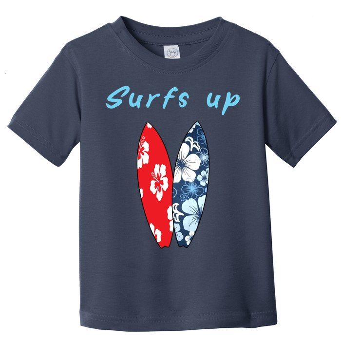Surfs Up Hawaiian Style Toddler T-Shirt
