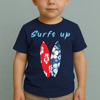 Surfs Up Hawaiian Style Toddler T-Shirt