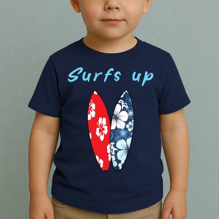 Surfs Up Hawaiian Style Toddler T-Shirt