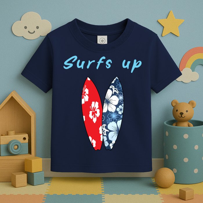 Surfs Up Hawaiian Style Toddler T-Shirt