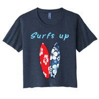 Surfs Up Hawaiian Style Crop Top