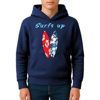 Surfs Up Hawaiian Style Kids Hoodie