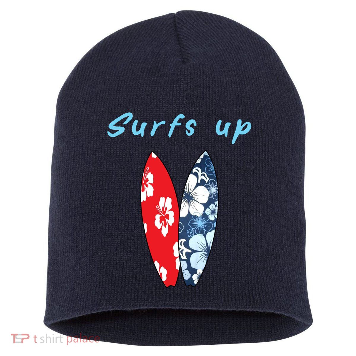 Surfs Up Hawaiian Style Short Acrylic Beanie