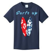 Surfs Up Hawaiian Style Kids T-Shirt