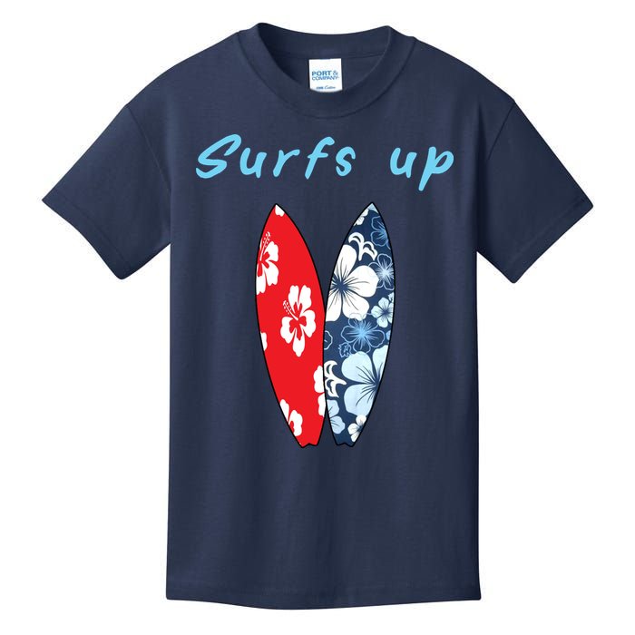 Surfs Up Hawaiian Style Kids T-Shirt