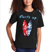 Surfs Up Hawaiian Style Kids T-Shirt