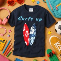 Surfs Up Hawaiian Style Kids T-Shirt