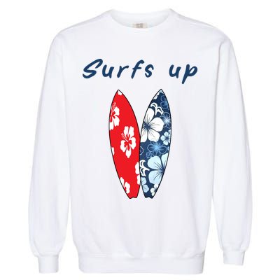 Surfs Up Hawaiian Style Garment-Dyed Sweatshirt