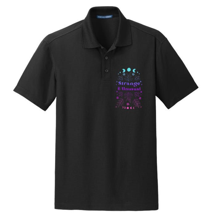 Strange &Unusual Halloween Lover Dry Zone Grid Polo