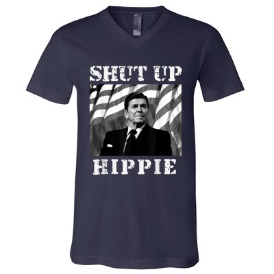 Shut Up Hippie V-Neck T-Shirt