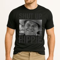 Shut Up Hippie Ronald Reagan Anti Liberal Republican Cooling Performance Crew T-Shirt