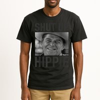 Shut Up Hippie Ronald Reagan Anti Liberal Republican Tall T-Shirt