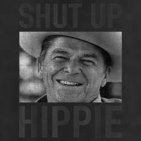Shut Up Hippie Ronald Reagan Anti Liberal Republican Adult Drive Performance Visor
