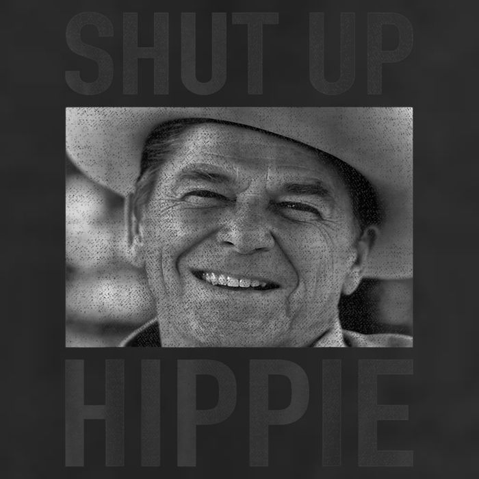 Shut Up Hippie Ronald Reagan Anti Liberal Republican Adult Drive Performance Visor