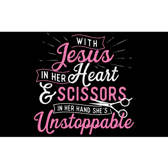 SheS Unstoppable Hairdresser Scissors Hair Stylist Salon Bumper Sticker