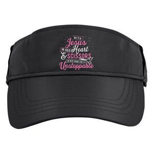 SheS Unstoppable Hairdresser Scissors Hair Stylist Salon Adult Drive Performance Visor