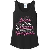 SheS Unstoppable Hairdresser Scissors Hair Stylist Salon Ladies Essential Tank