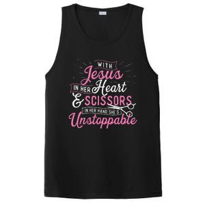 SheS Unstoppable Hairdresser Scissors Hair Stylist Salon PosiCharge Competitor Tank