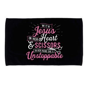 SheS Unstoppable Hairdresser Scissors Hair Stylist Salon Microfiber Hand Towel