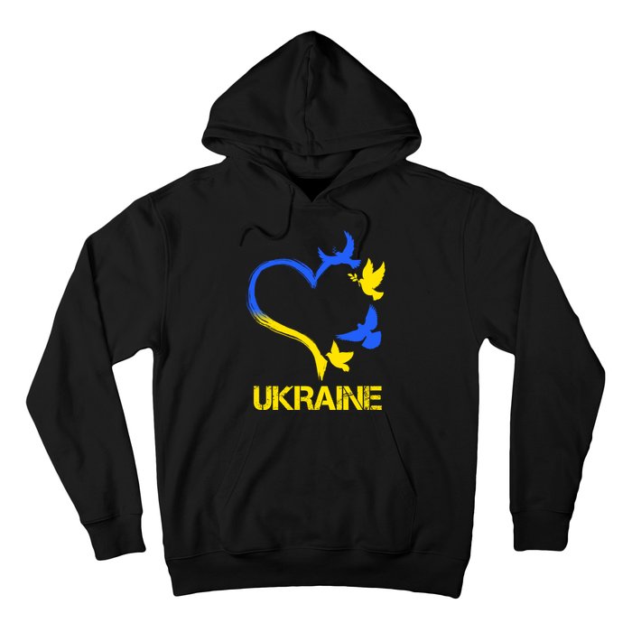 Support Ukraine Heart Doves Hoodie