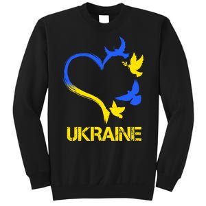 Support Ukraine Heart Doves Sweatshirt