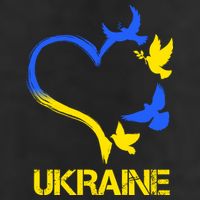 Support Ukraine Heart Doves Adult Drive Performance Visor