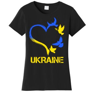 Support Ukraine Heart Doves Women's T-Shirt