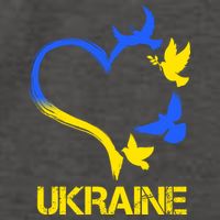 Support Ukraine Heart Doves Vector Backpack