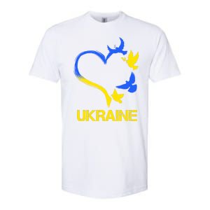 Support Ukraine Heart Doves Softstyle CVC T-Shirt