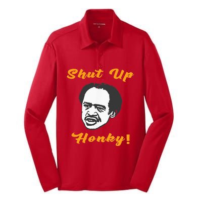 Shut Up Honky Silk Touch Performance Long Sleeve Polo