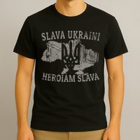 Slava Ukraini Heroiam Slava Glory To Heroes Glory To Ukraine T-Shirt
