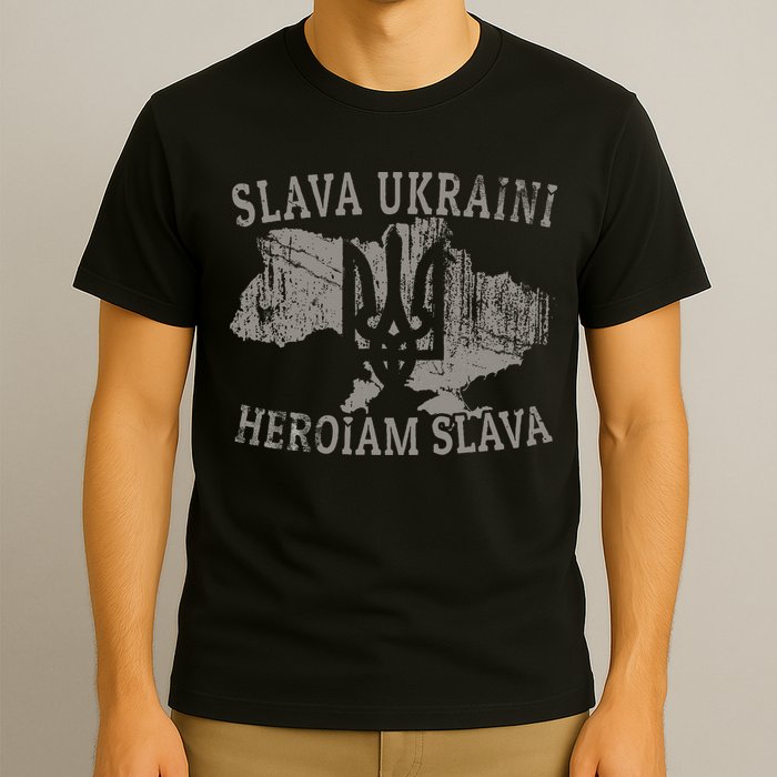 Slava Ukraini Heroiam Slava Glory To Heroes Glory To Ukraine T-Shirt