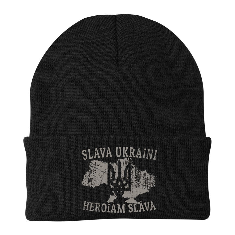 Slava Ukraini Heroiam Slava Glory To Heroes Glory To Ukraine Beanie