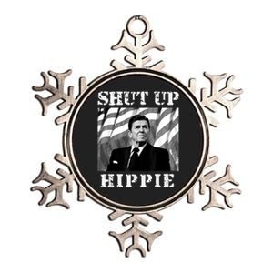 Shut Up Hippie Metallic Star Ornament